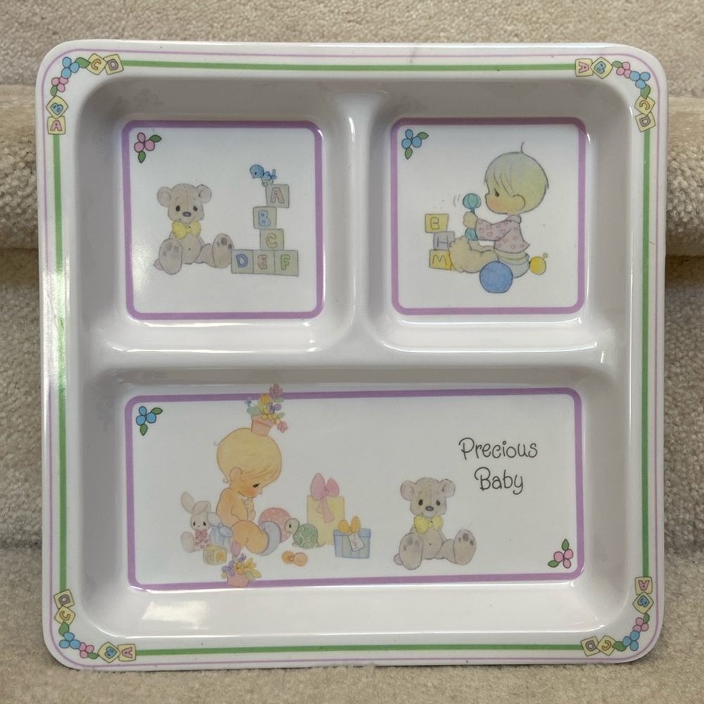 precious moments baby plate